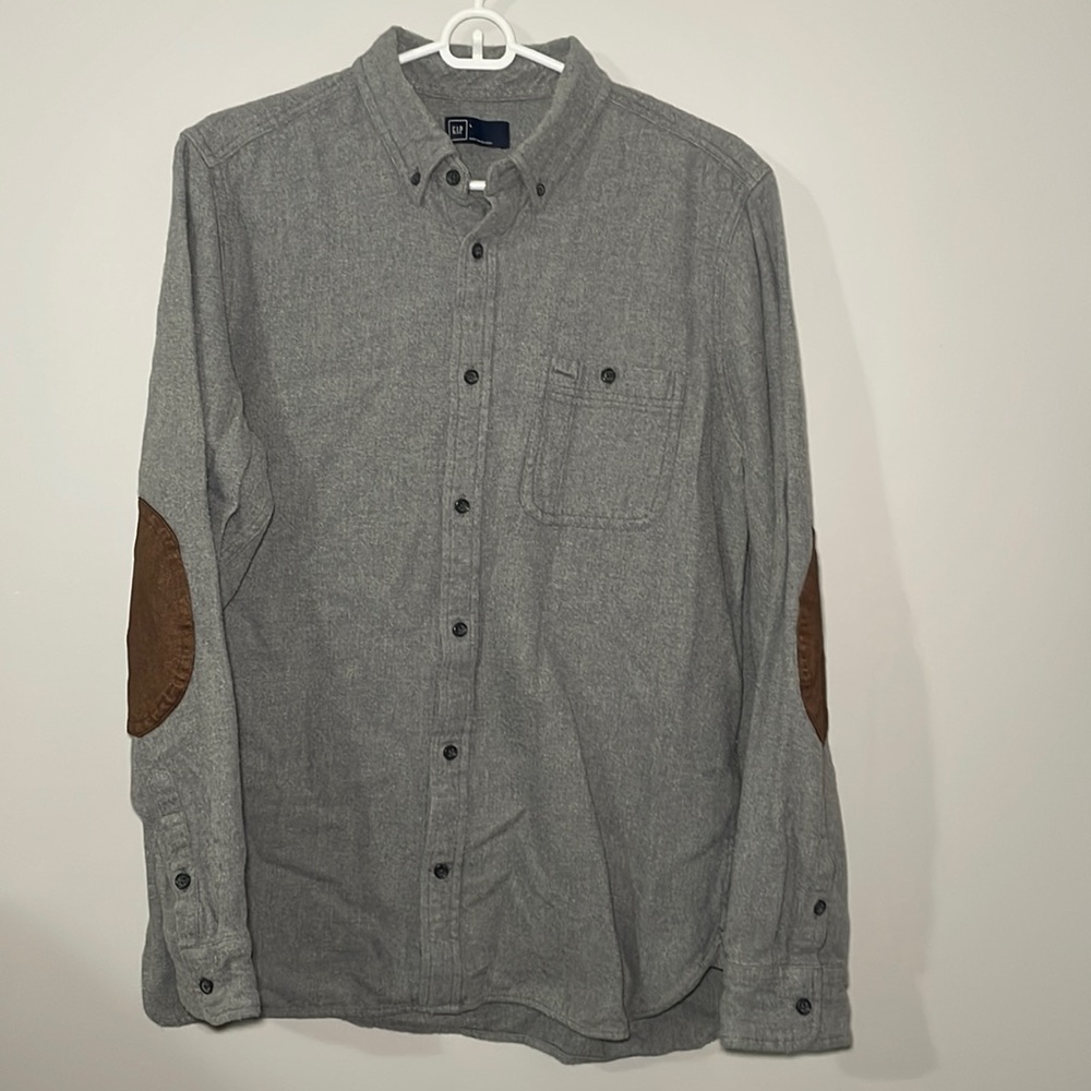 GAP L/s button-up | Elbow pad design | Size Large